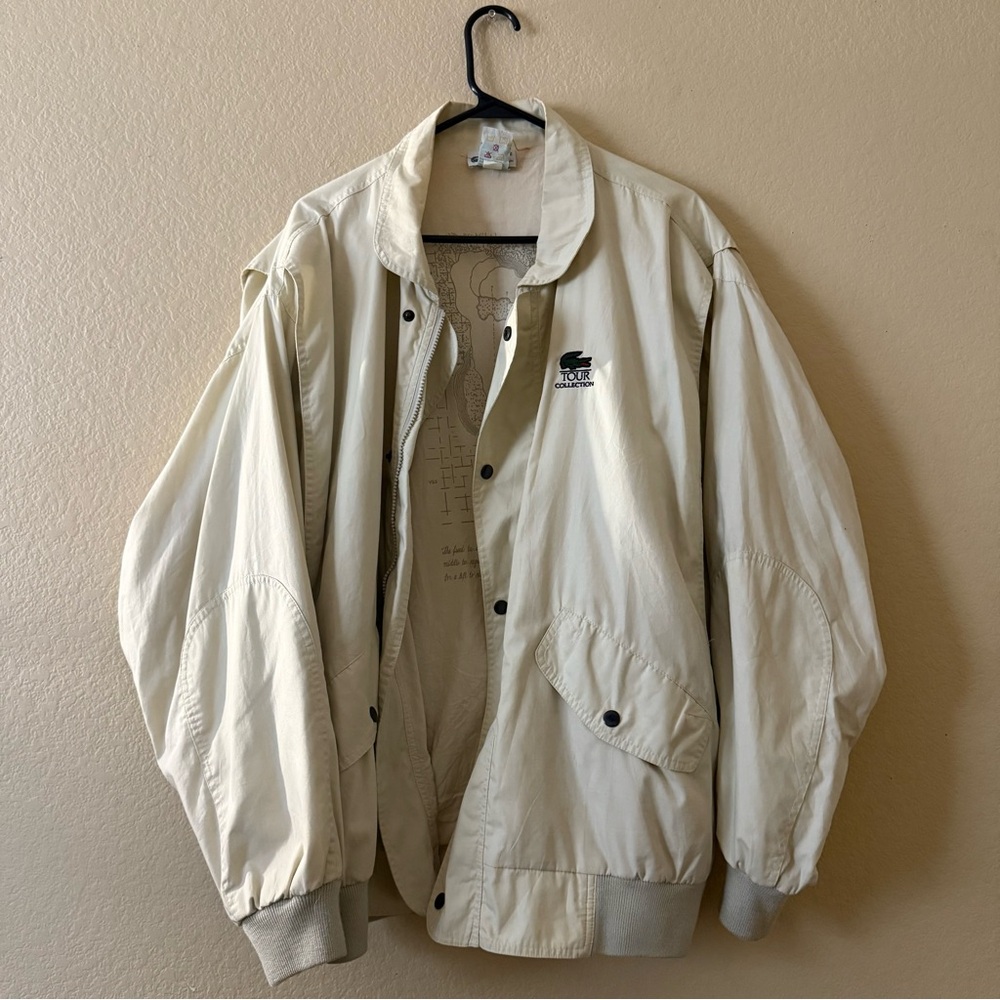 Lacoste Men's Cream Windbreaker